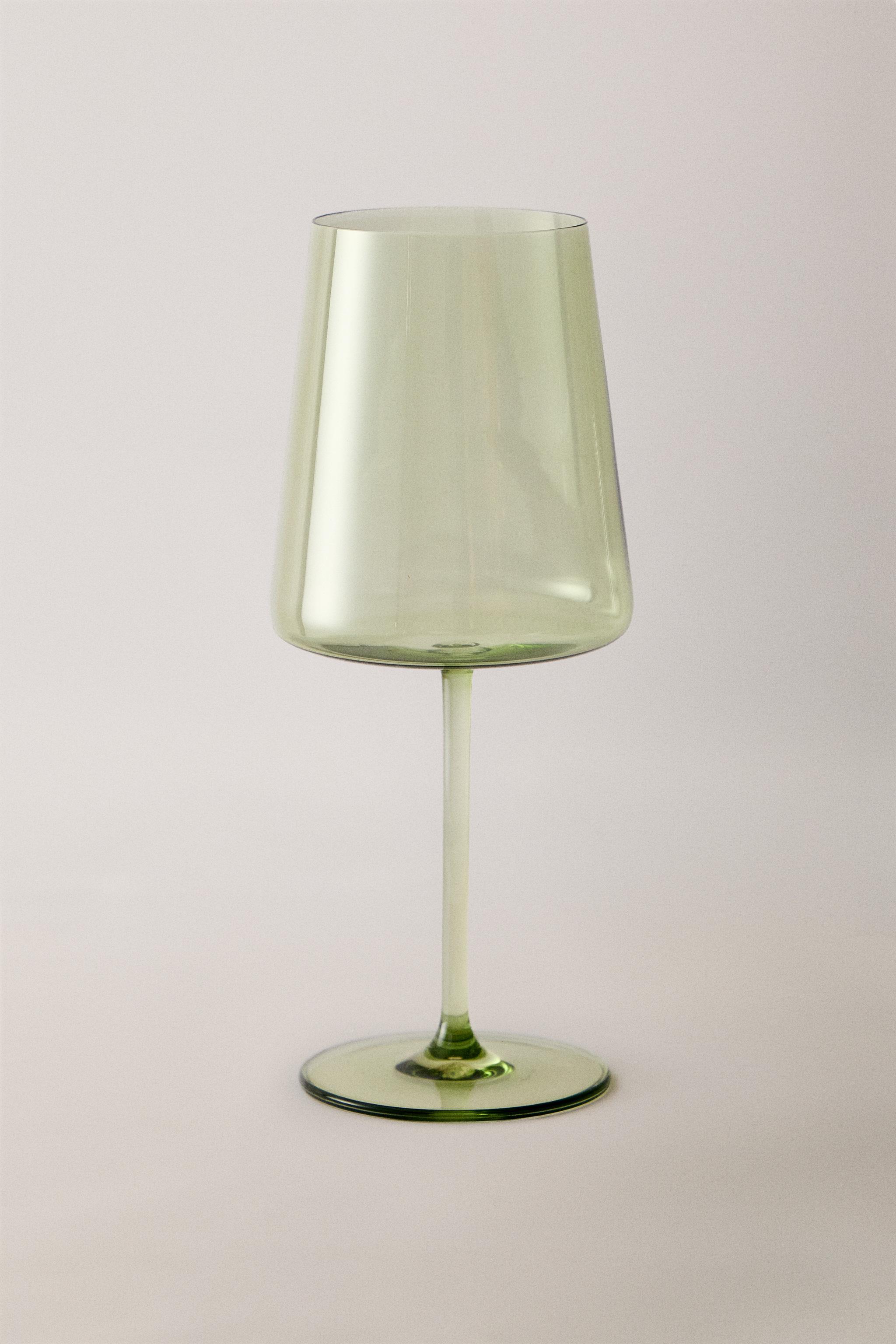 CONICAL CRYSTALLINE GLASS — Green