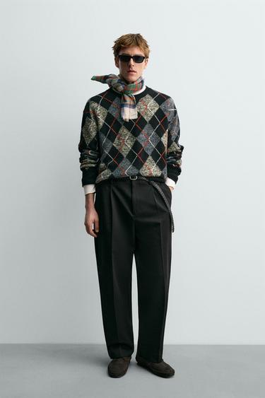 JERSEY ROMBOS 100% CASHMERE AARON LEVINE X ZARA - Negro de Zara