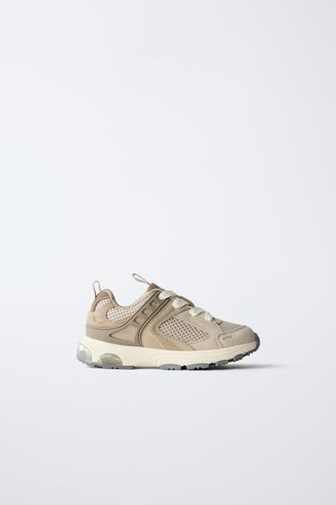 ZAPATILLA DEPORTIVA MULTIPIEZAS - Marrón Arena de Zara - Imagen 0