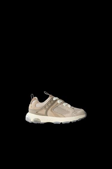 Zara MULTI-PIECE SNEAKERS - Sandy Brown - Image 0