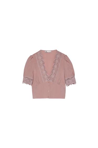 TOP CROPPED ENCAJE