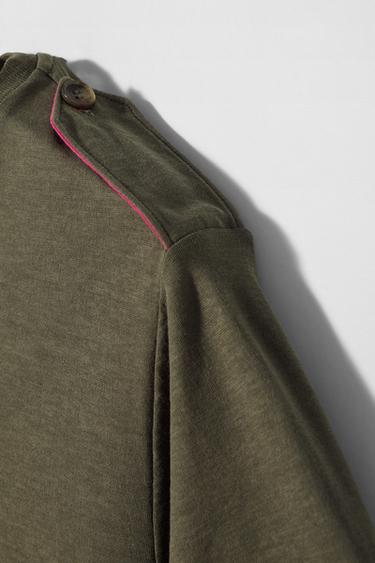 SLIM-FIT-T-SHIRT BOBBY GILLESPIE X ZARA - Dunkles Khaki von Zara