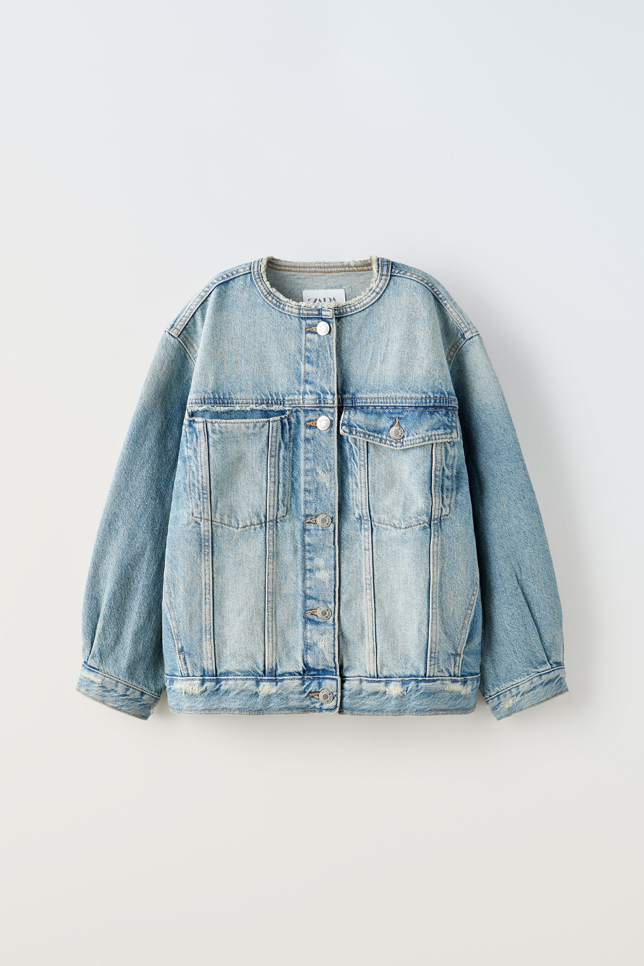 VESTE EN JEAN Bleu ZARA France