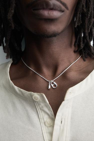 TUBULAR CHAIN WITH PENDANTS - Silver by Zara - Image 1