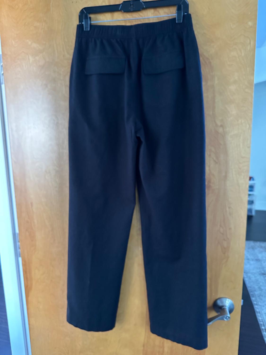 LINEN BLEND PANTS BLACK M - Image 2