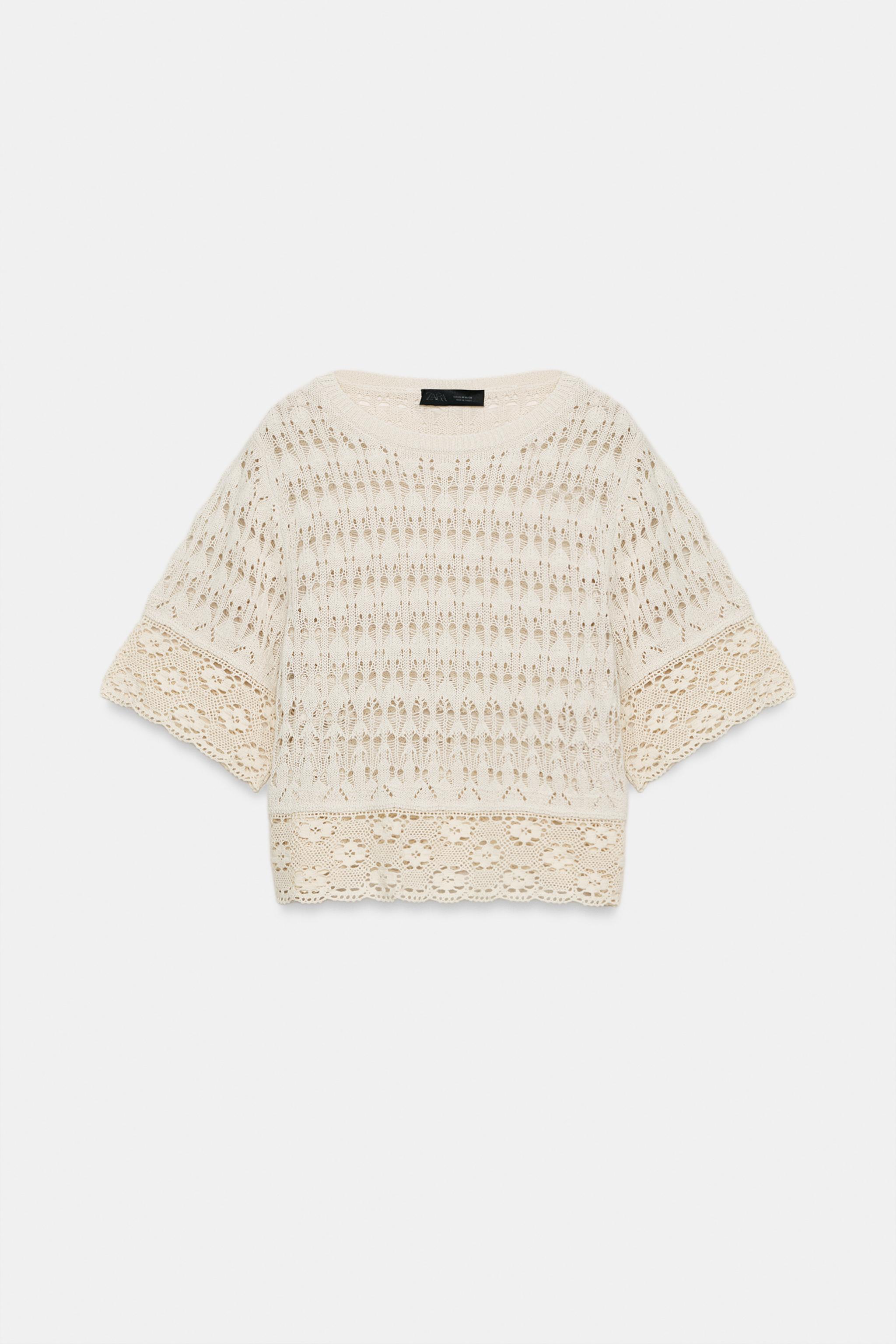 POINTELLE KNIT TOP