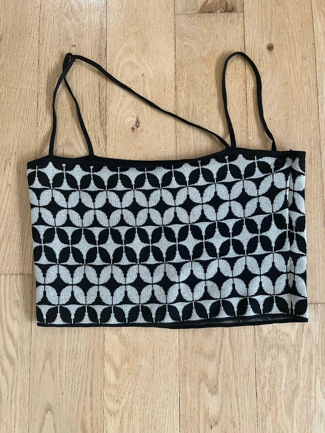 GEOMETRIC JACQUARD KNIT TOP - Image 2