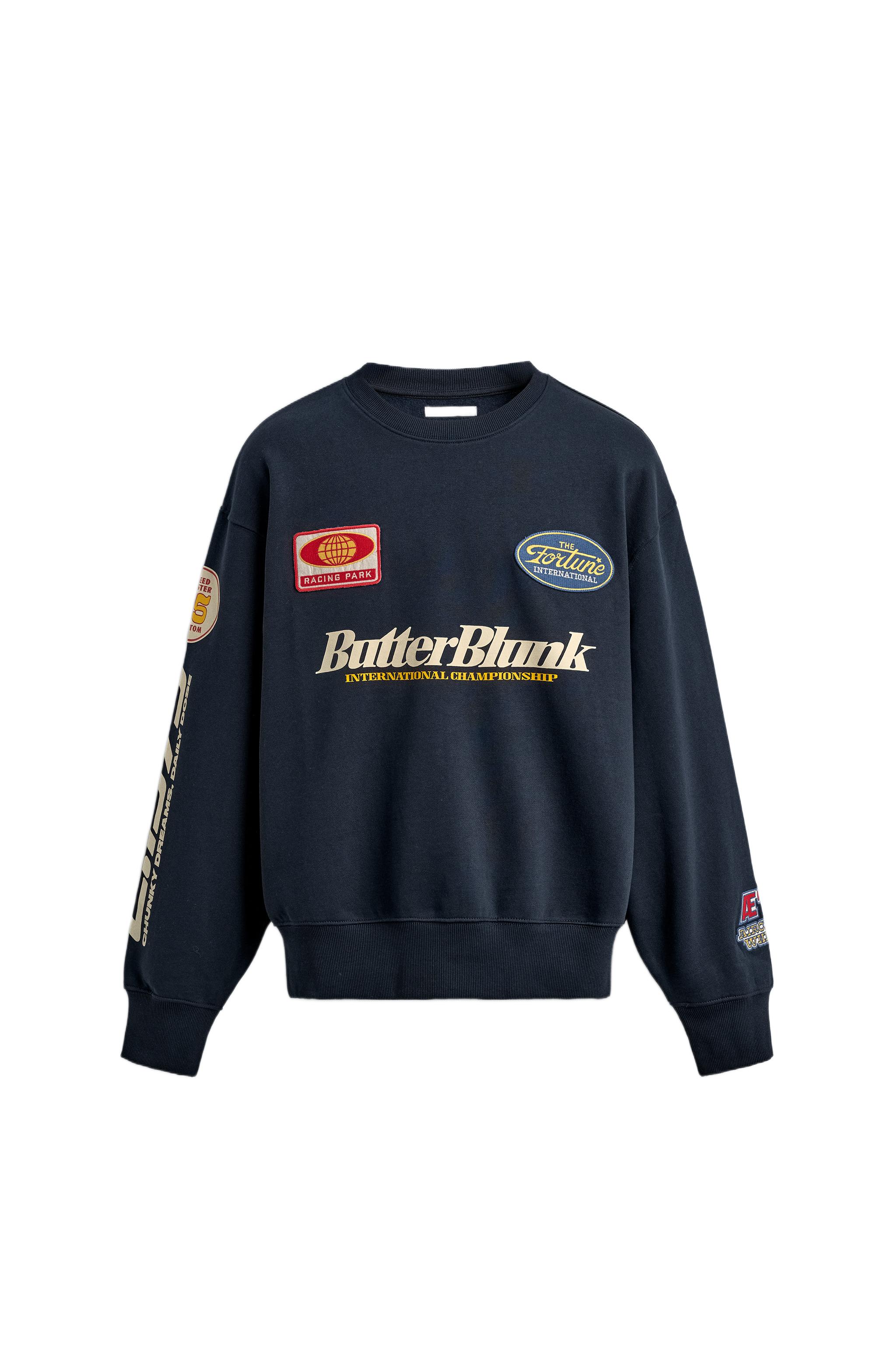 トレーナー+スウェット PATCHED MILLS LOGO CREW SWEAT TOP PATCH SWEATSHIRT - Maroon | ZARA South Africa