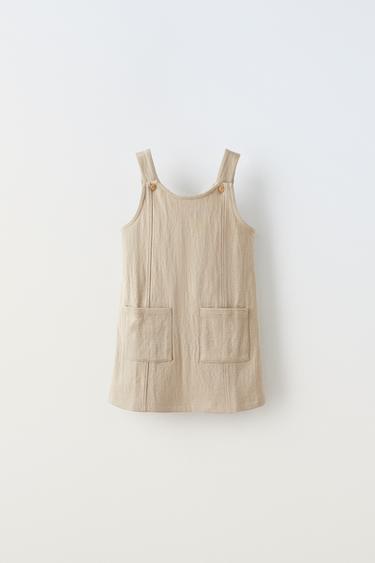 САРАФАН С КАРМАНАМИ — ПЕСОЧНЫЙ от Zara — изображение 0