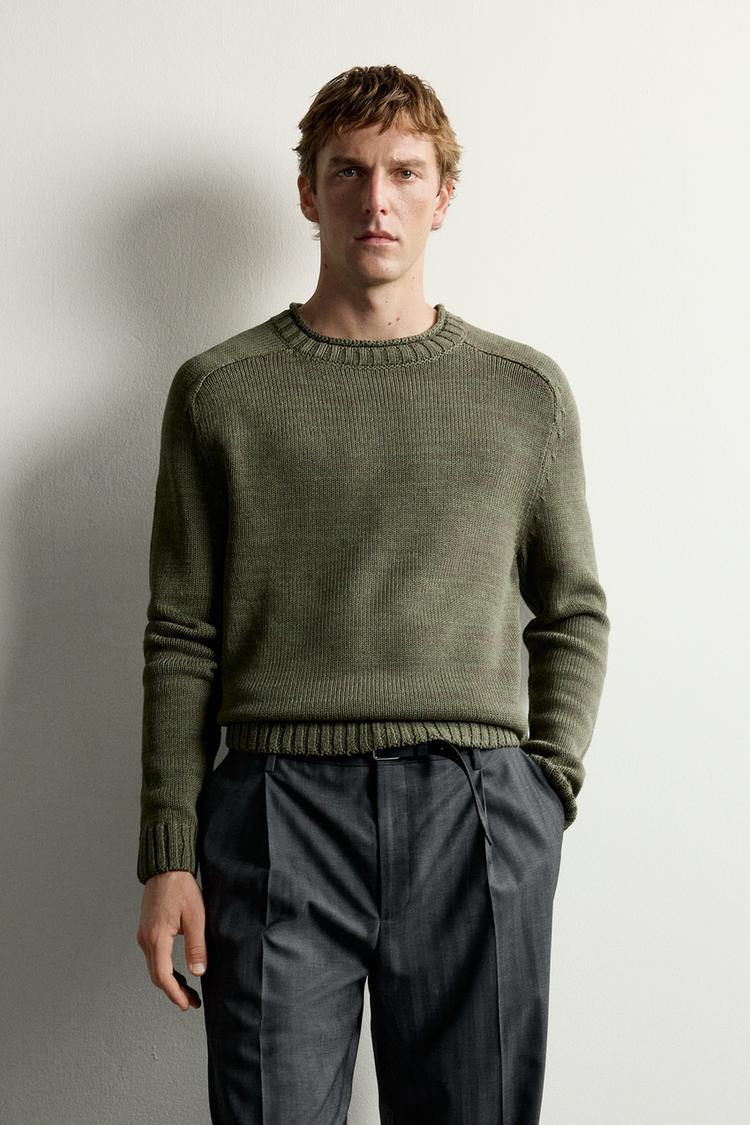 RELAXED FIT TEXTURED JUMPER
