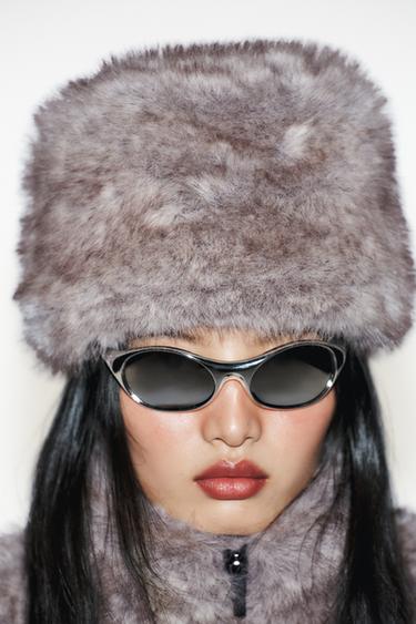 MANTEAU COURT AVEC CAPUCHE EFFET FOURRURE HEIQ XREFLEX™ TECHNOLOGY SKI COLLECTION - Beige clair de Zara - Image 3