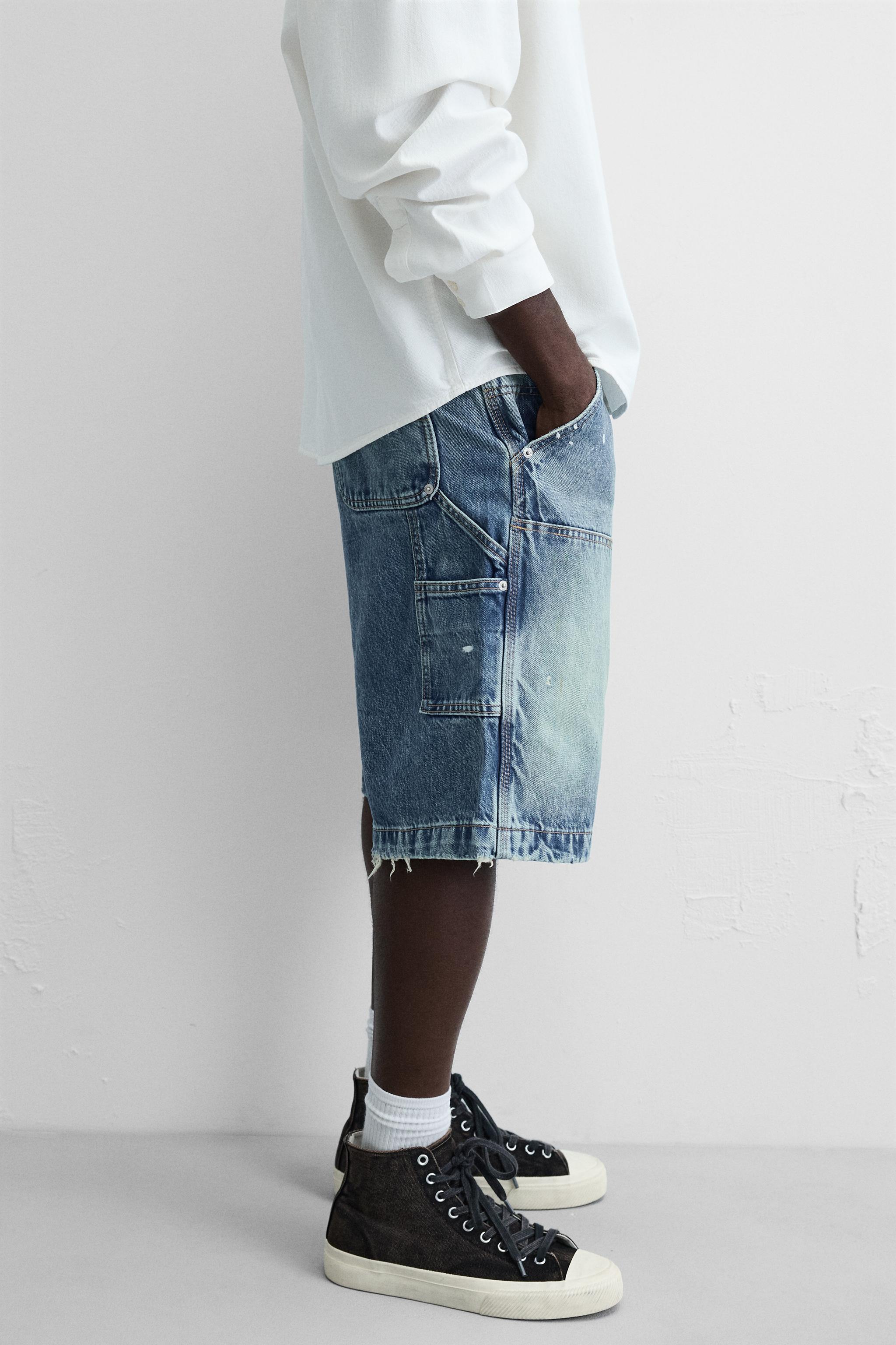 【2plan】Cellini Back Pocket Bermuda Pants Pacsun Stone Nylon Cargo Shorts | PacSun