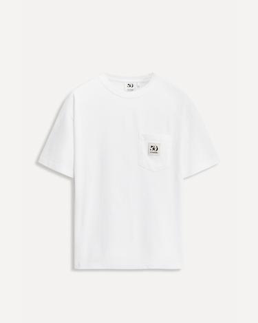 Zara 50TH ANNIVERSARY POCKET PATCH T-SHIRT - White