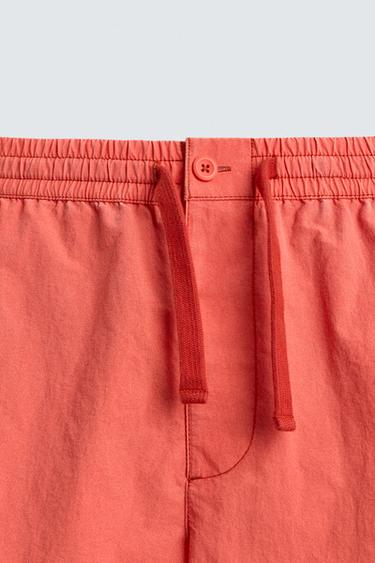 MAILLOT DE BAIN TEXTURÉ MI-LONG - Corail de Zara - Image 9