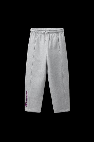 CHAMPION ® X ZARA BALLOON LOGO PLUSH TROUSERS - Grey marl by Zara