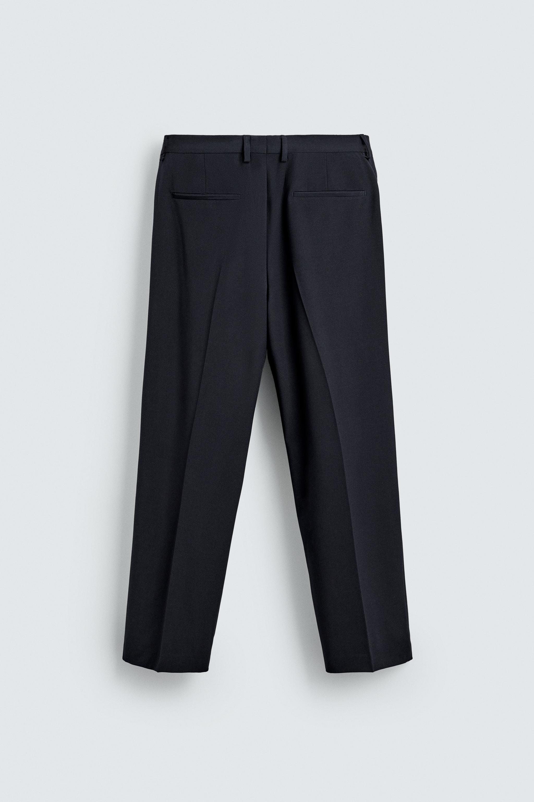 COMFORT SUIT TROUSERS — Navy blue