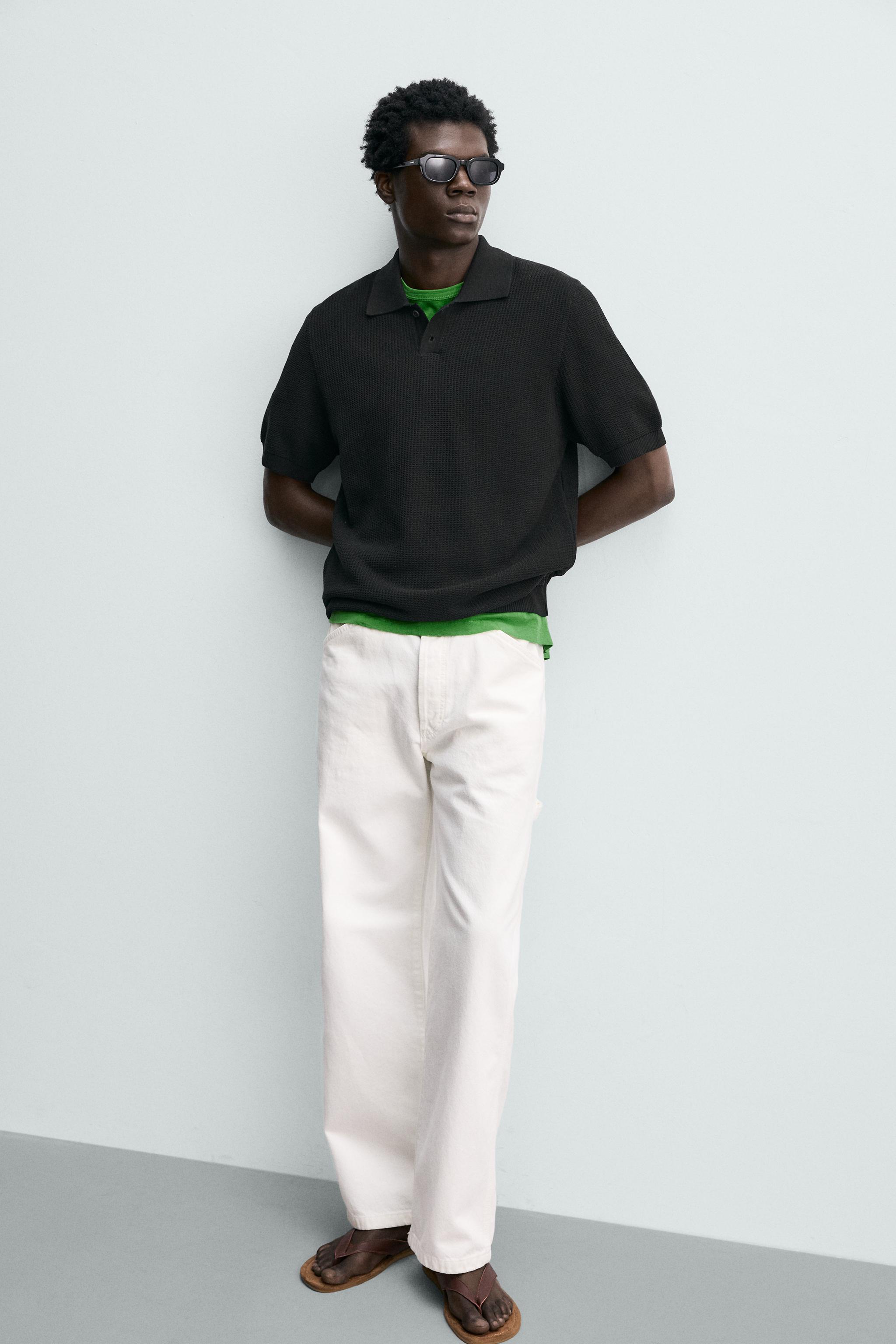 REGULAR FIT TEXTURED KNIT POLO