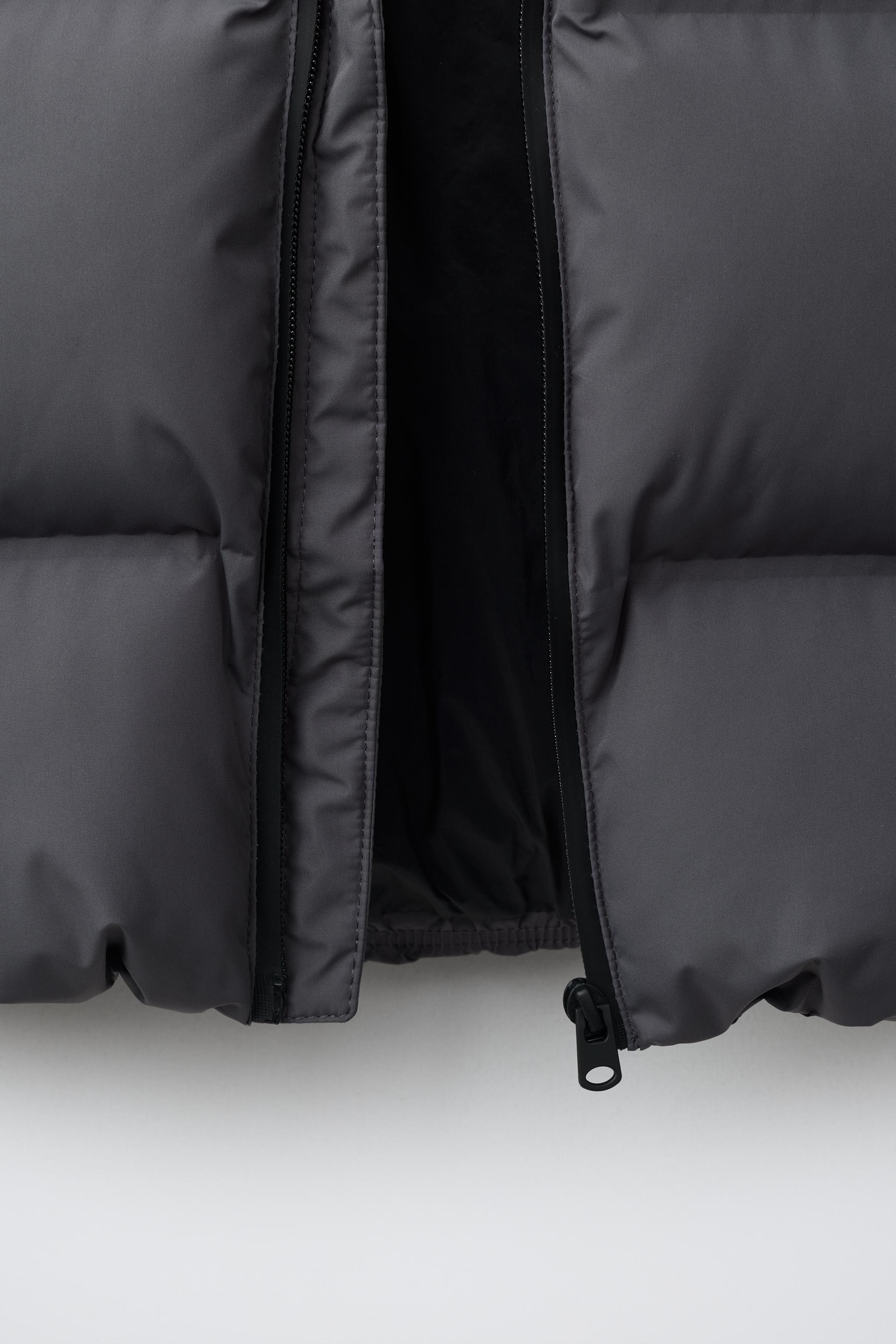 WATER-REPELLENT HOODIE PUFFER COAT