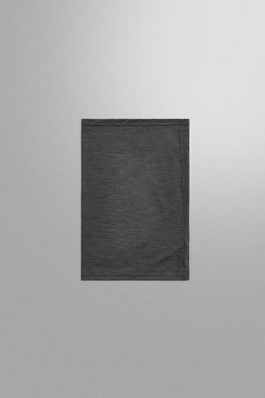 WOOL BLEND NECK WARMER - Anthracite grey by Zara