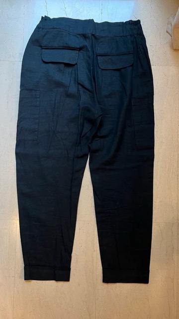 LINEN BLEND BAGGY TROUSERS - Image 3