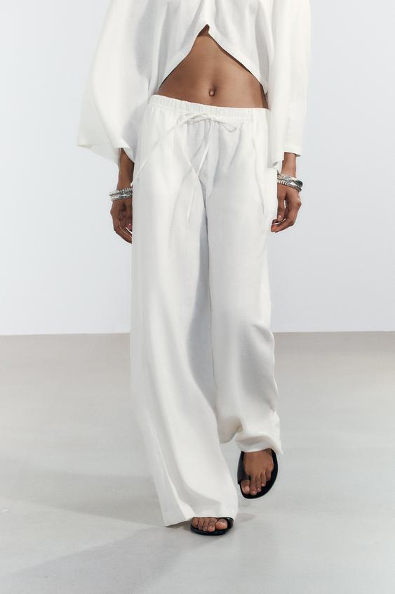 LINEN PALAZZO PANTS