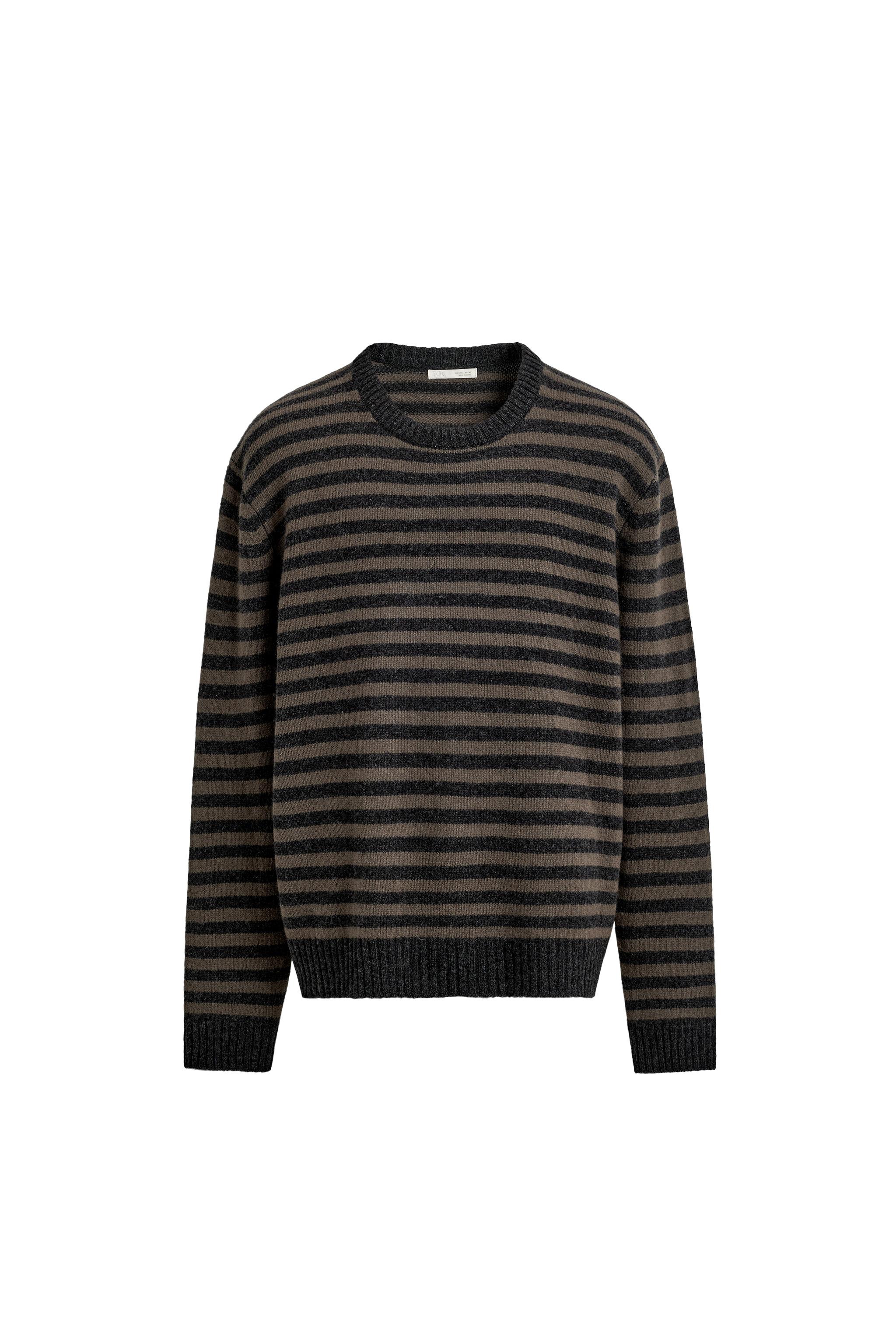 ZARA✳︎新品✳︎ストライプ柄ウール混セーター➕ ニットペンシルスカート 09598415104-a1.jpg?ts=