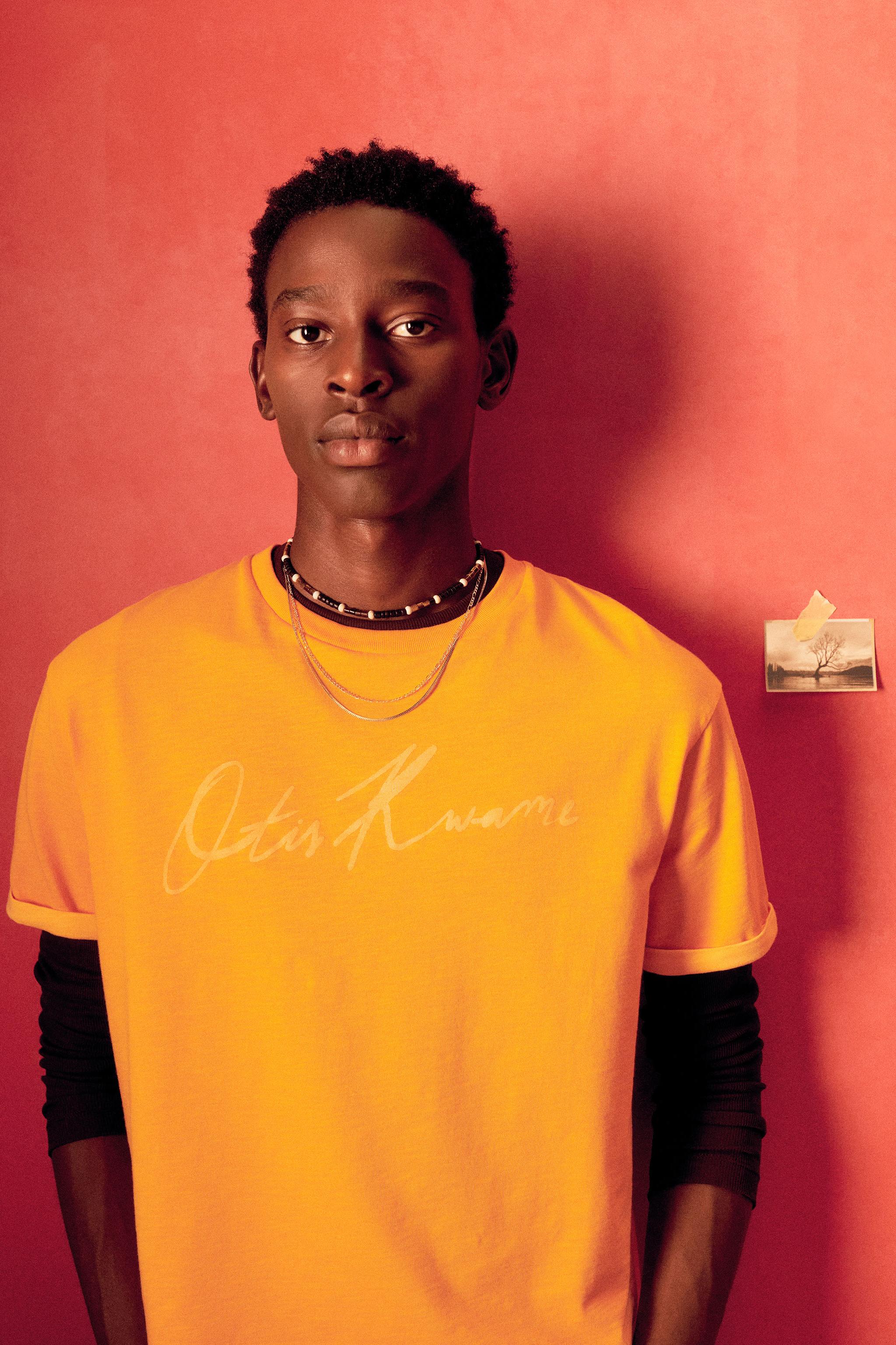 ZARA【NEW】☆ OTIS KWAME KYE QUAICOE SIGNATURE T-SHIRT OTIS KWAME KYE QUAICOE SIGNATURE T-SHIRT - Orange | ZARA