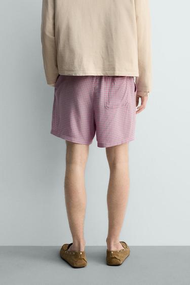 FLOWING CHECK BERMUDA SHORTS - Pinks by Zara - Image 2