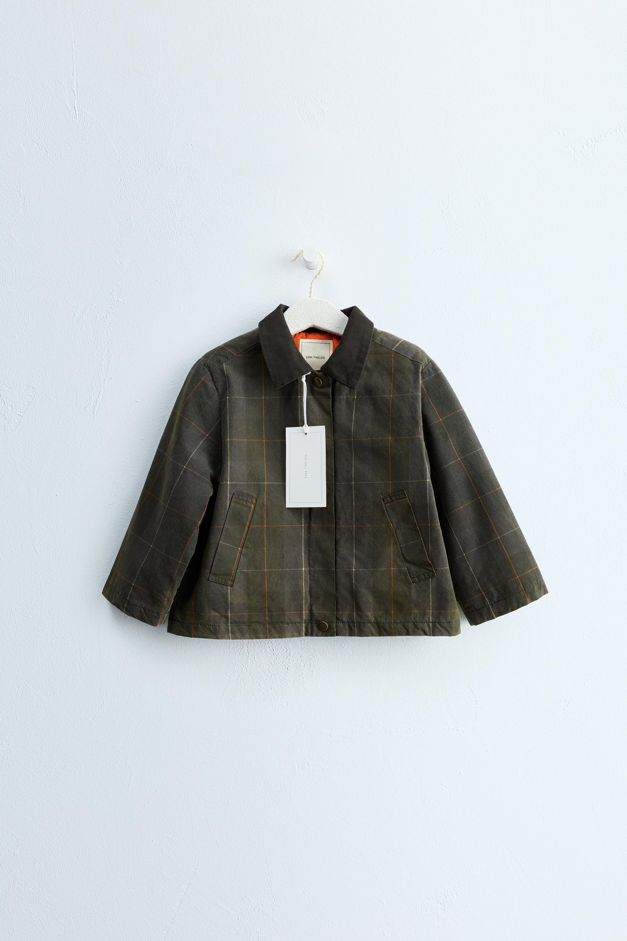 ZARA TIMELESS - PLAID WAXED JACKET