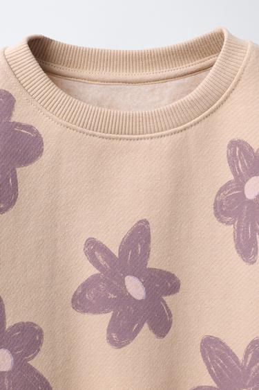 ENSEMBLE JOGGING SWEAT ET LEGGING IMPRIMÉ - Beige de Zara - Image 2