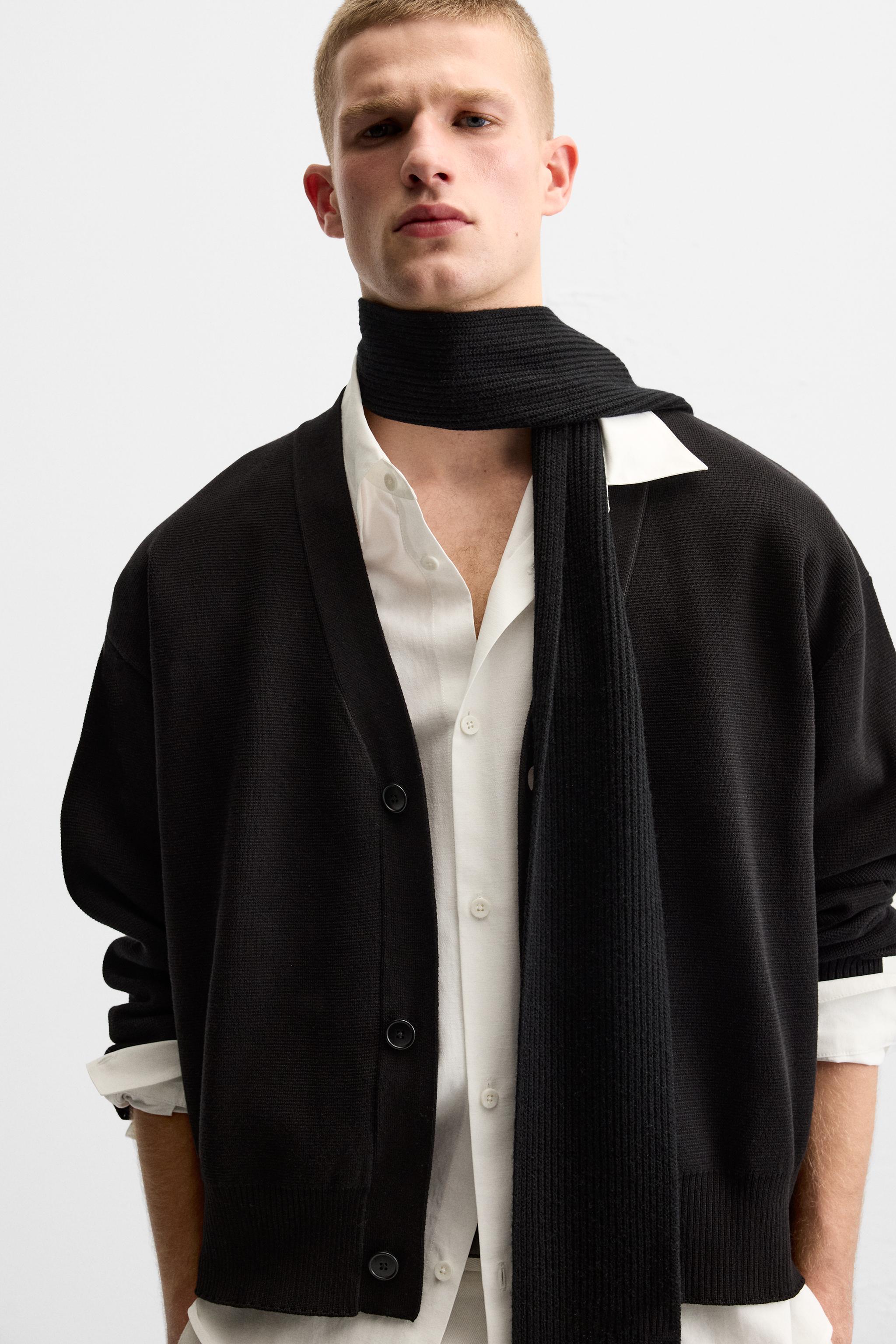 テクスチャーコットンカーディガン - バーガンディ | ZARA Japan