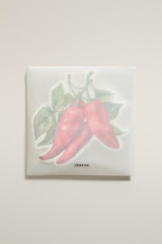 LOT DE 20 SERVIETTES DE TABLE EN PAPIER PIMENTS - Rouge de Zara - Image 3