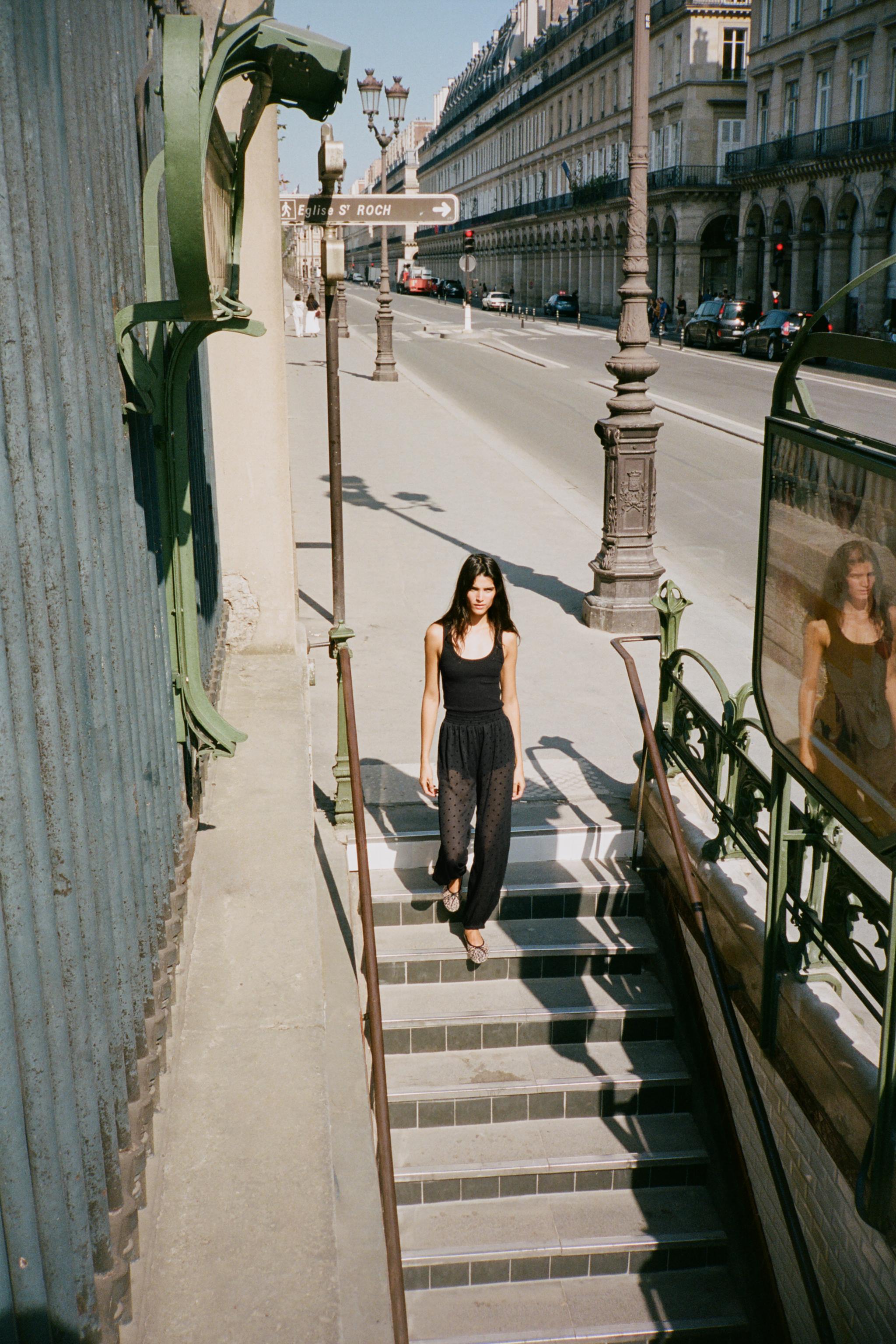 PANTALON BOUFFANT À POIS