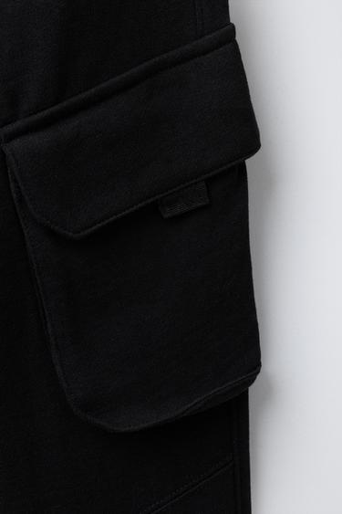 PLUSH CARGO TROUSERS - Black by Zara - Image 3