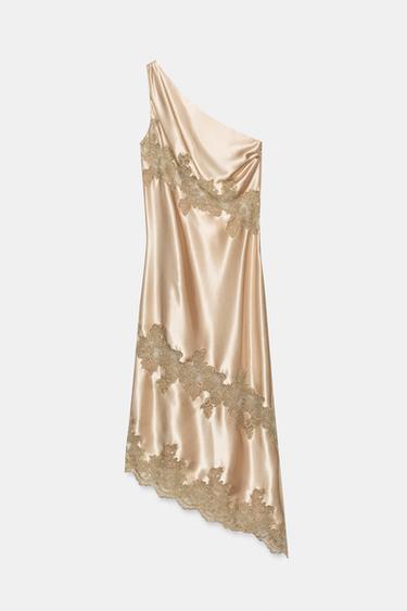 ROBE STYLE LINGERIE ASYMÉTRIQUE - Cave de Zara - Image 6