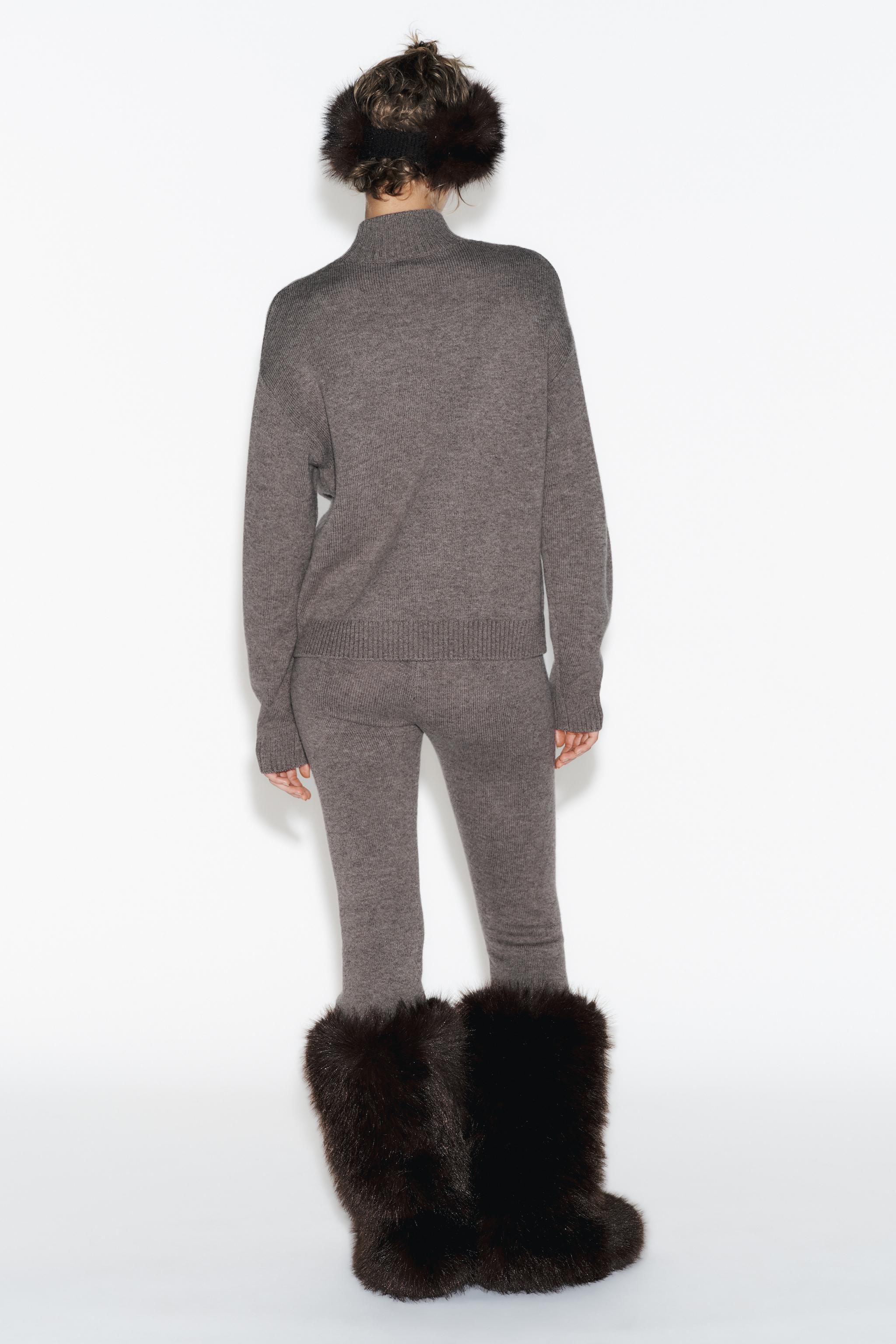 90% WOOL FLARE SKI COLLECTION PANTS - Mink | ZARA United States