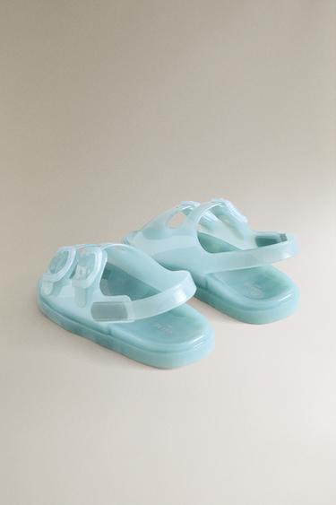 SANDALES ENFANT DOUBLE BOUCLE - Bleu de Zara - Image 3