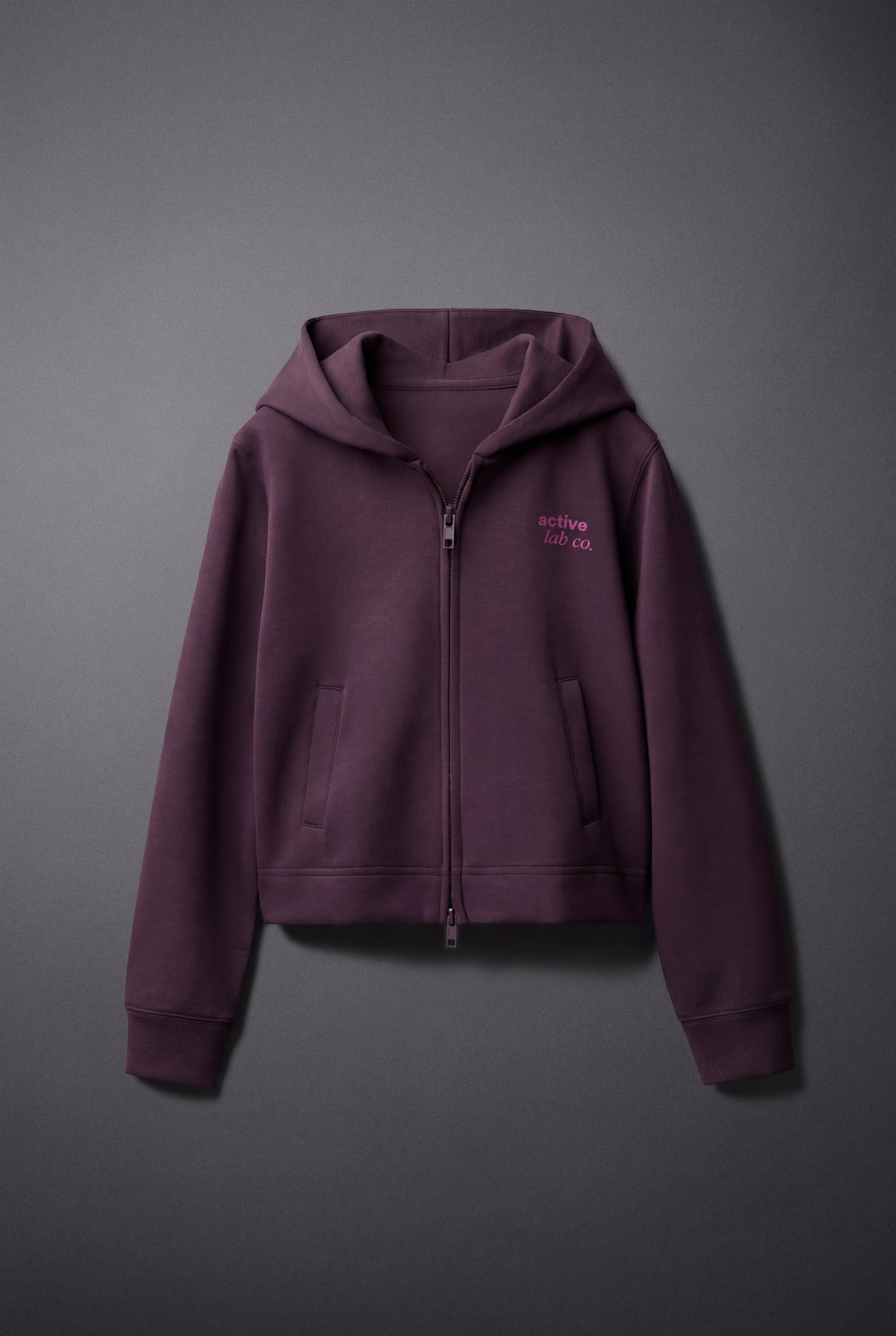 WORKOUT HOODIE JACKET — Eggplant