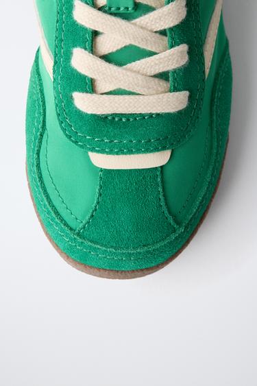 BASKETS EN CONTRASTE - Vert de Zara - Image 4
