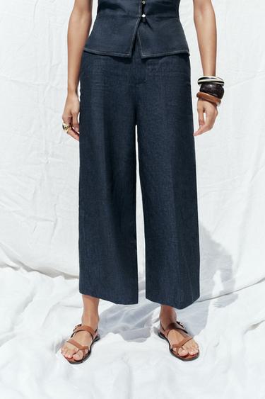 LINEN CULOTTES - Indigo by Zara - Image 1