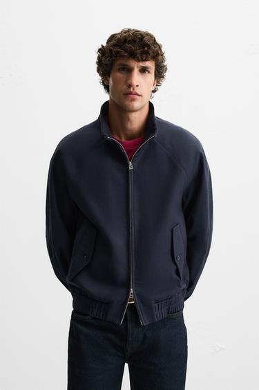 BLOUSON STRUCTURÉ - Bleu marine de Zara - Image 1