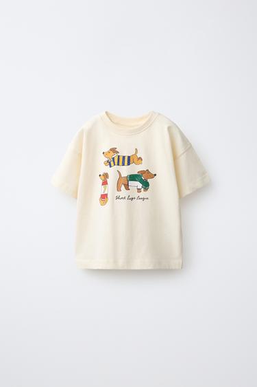 ANIMAL PRINT T-SHIRT — Ecru 1