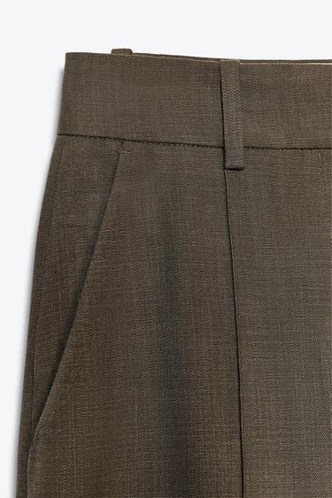 ZW COLLECTION MINIMAL TROUSERS - Brown by Zara - Image 7