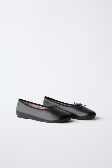 BASIC BALLET FLATS - Black by Zara - Image 1
