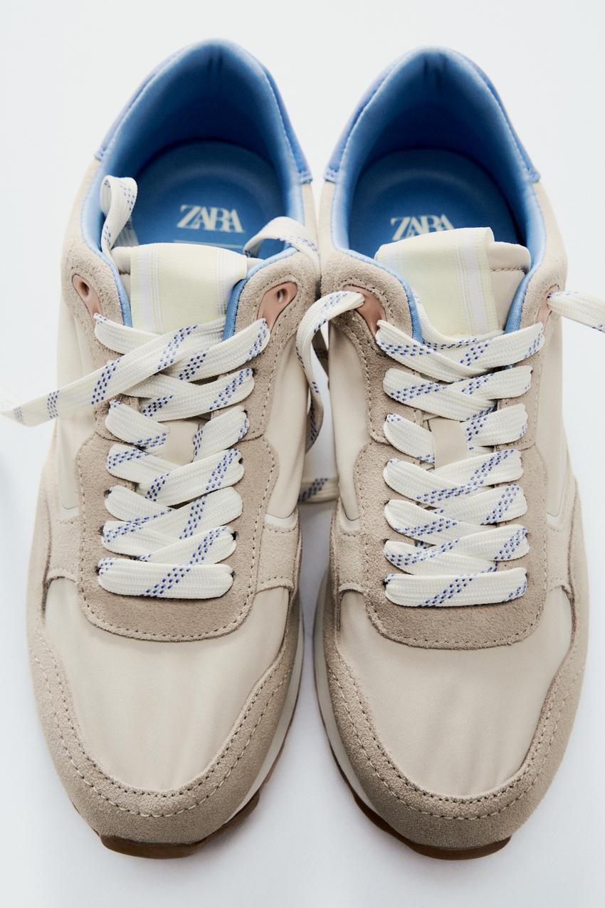 コントラスト ランニング スニーカー - クリーム | ZARA Japan / 日本