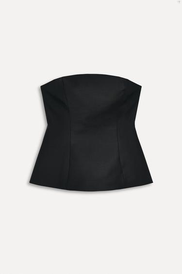 STRAPLESS TOP 50TH ANNIVERSARY - Black by Zara - Image 1
