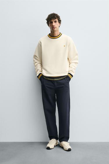 מכנסי CHINOS בגזרת STRAIGHT FIT - כחול־ים של Zara