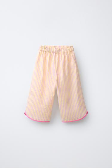 БРЮКИ В ПОЛОСКУ — ЖЕЛТЫЙ от Zara — изображение 0