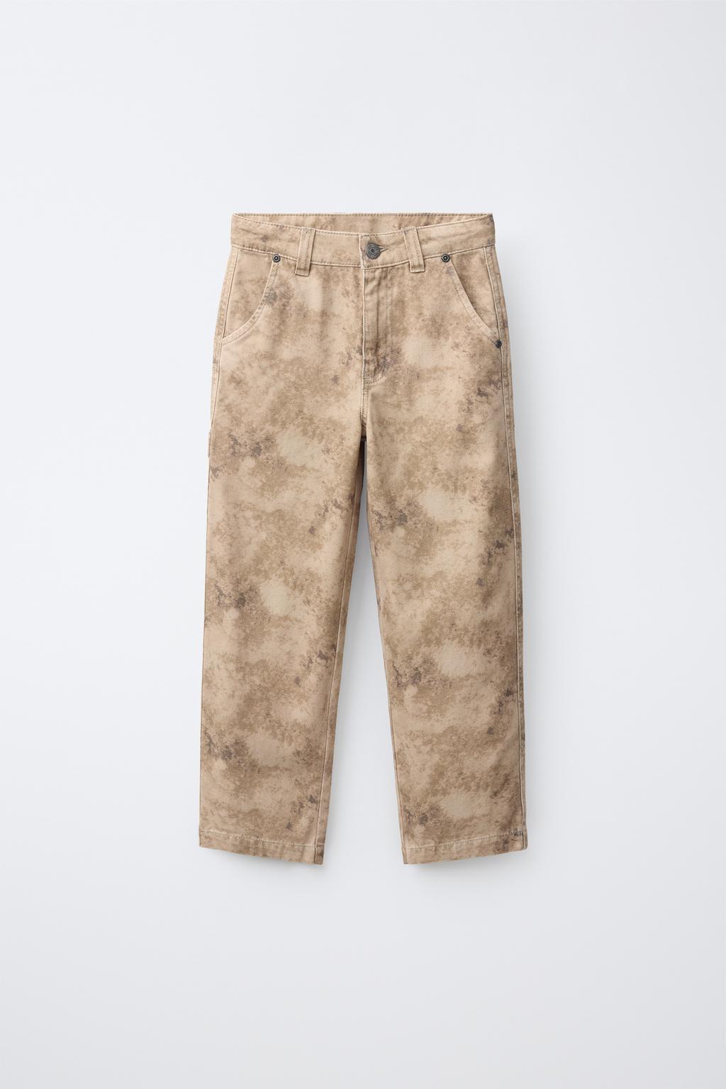 Zara tie dye printli cargo şalvar