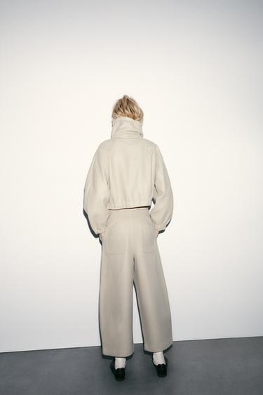 PANTALON SOFT - Vert gris de Zara - Image 4